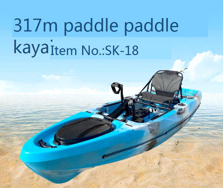 2022 new spiral pedal boat kayak canoe single Luya boat canoe kayak hard boat single