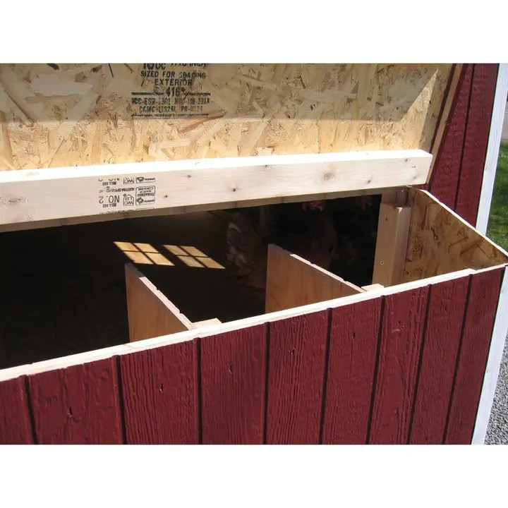 58.6 Square Feet Walk In Chicken Coop with Nesting Box