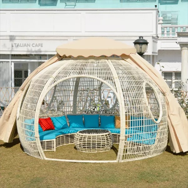 【Home&Garden】【BS】OUTDOOR TERRACE RATTAN AWNING TENT GAZEBO