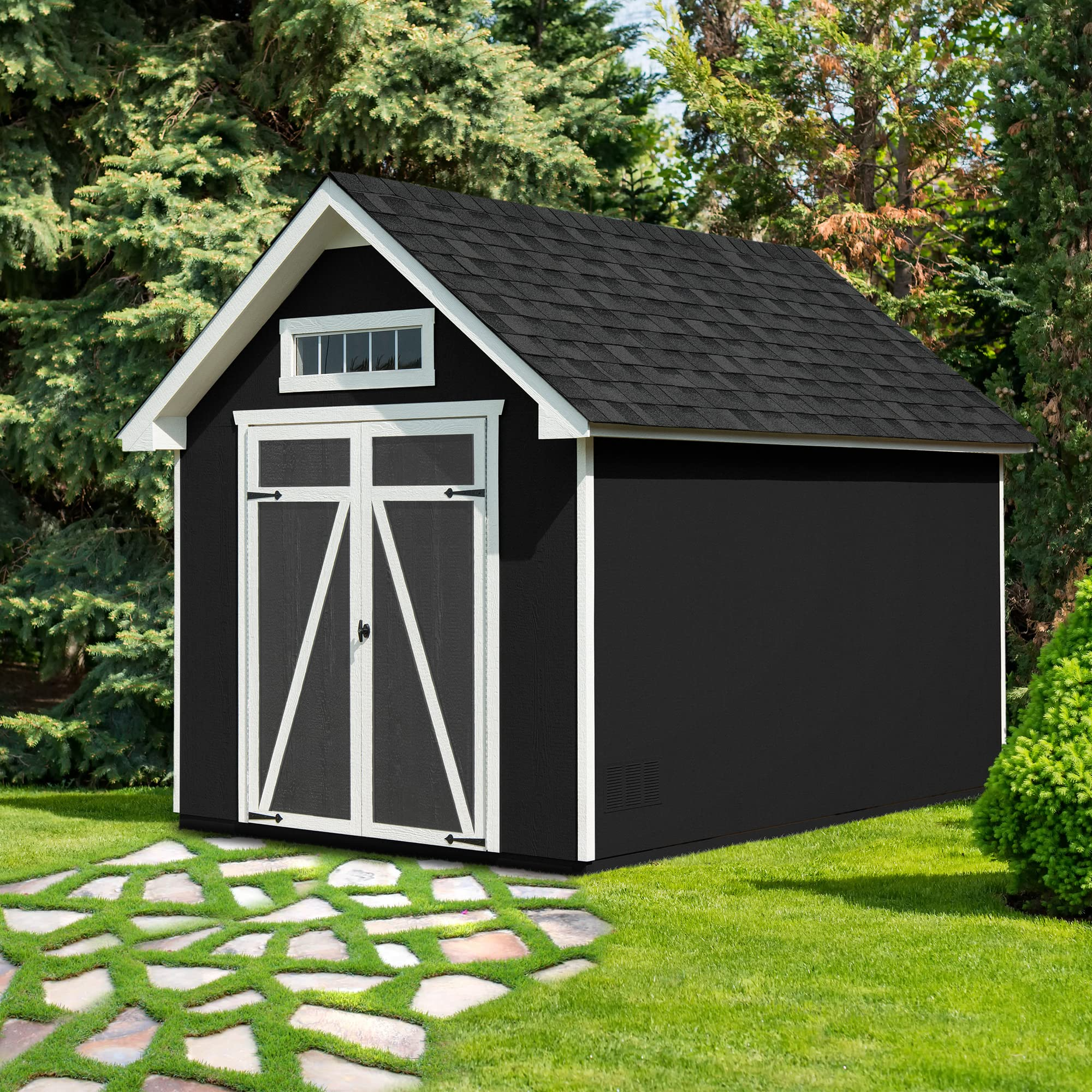【Storage Shed】Trident 8x12 Do-it-Yourself Wooden Storage Shed