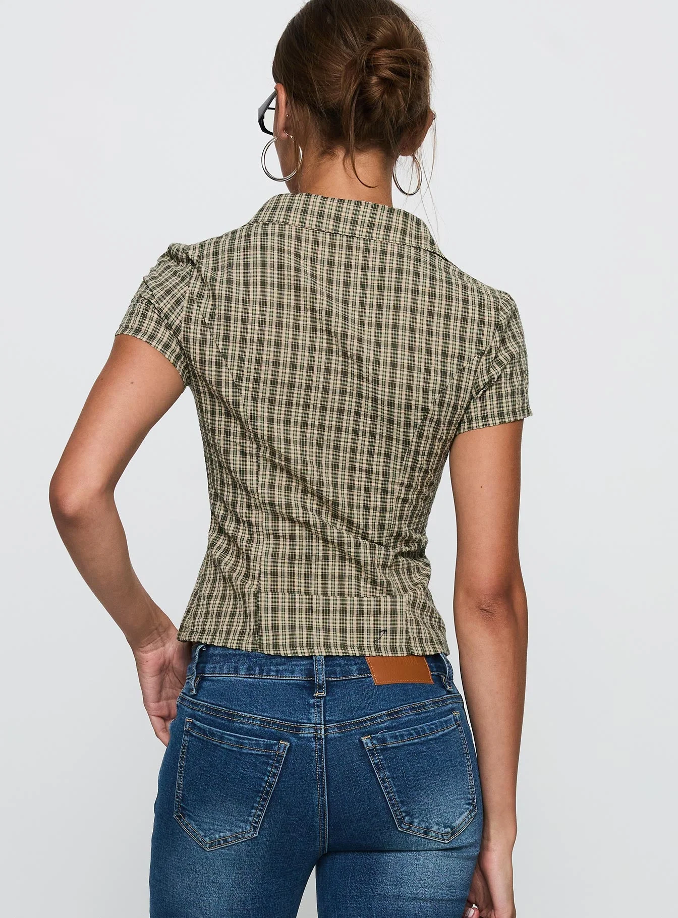 Alma Mater Top Green Check