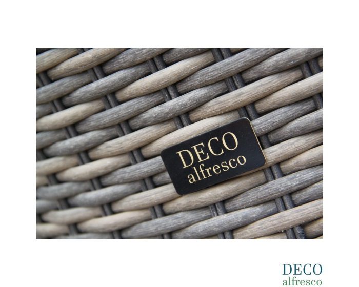 6PC High Back Modular Daybed Sofa Rattan Furniture Set - Natural DECO alfresco